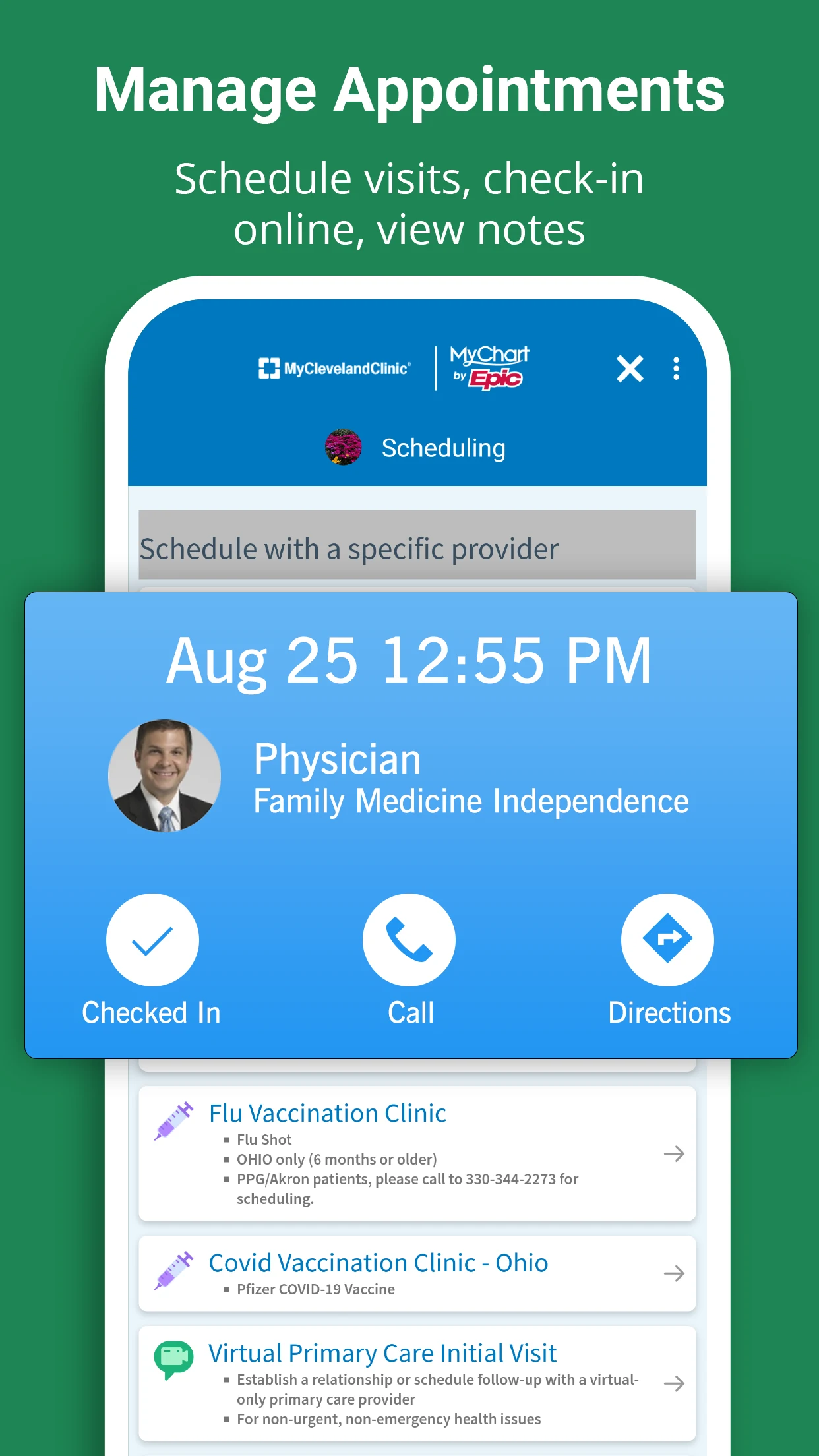 MyClevelandClinic® screenshot